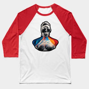 Glitched Vaporwave Statue #6 Baseball T-Shirt